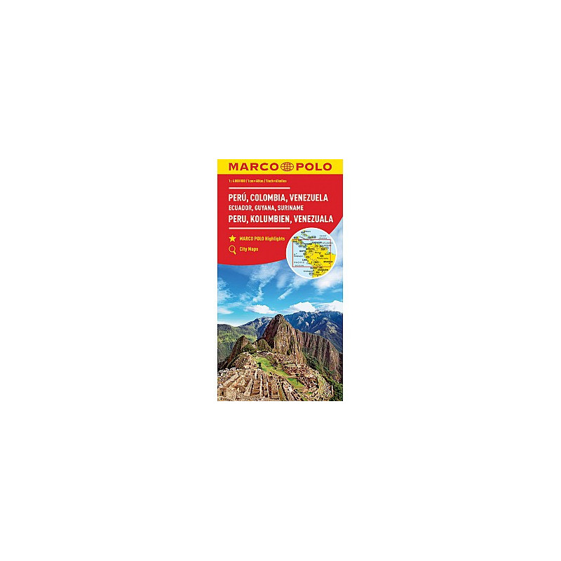 Peru Kolumbie Venezuela 1:4M