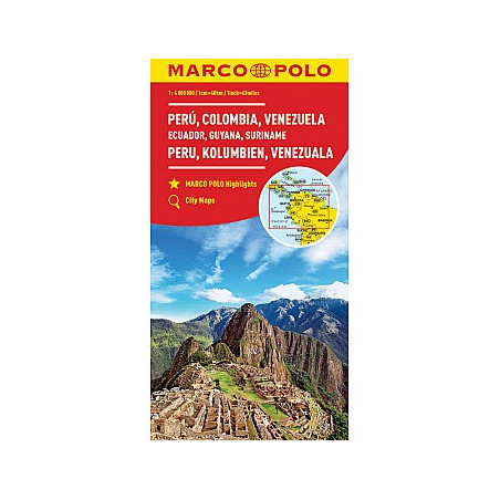 Peru Kolumbie Venezuela 1:4M