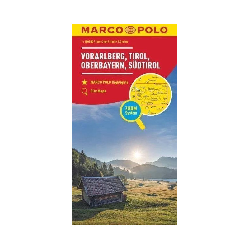 Rakousko 3 Vorarlberg Tirol 1:200T