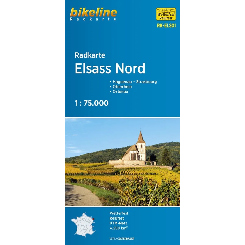 Elsass sever cyklomapa