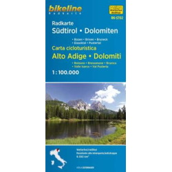 Südtirol-Dolomiten cyklomapa