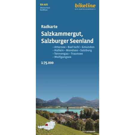 Solná komora / Salzkammergut cyklomapa
