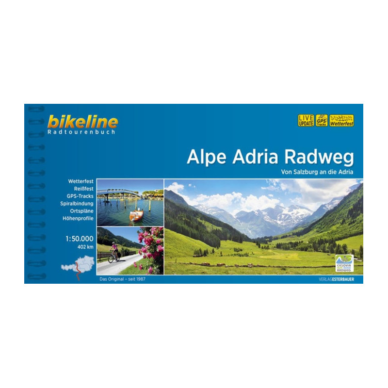 Alpe Adria Radweg cykloatlas