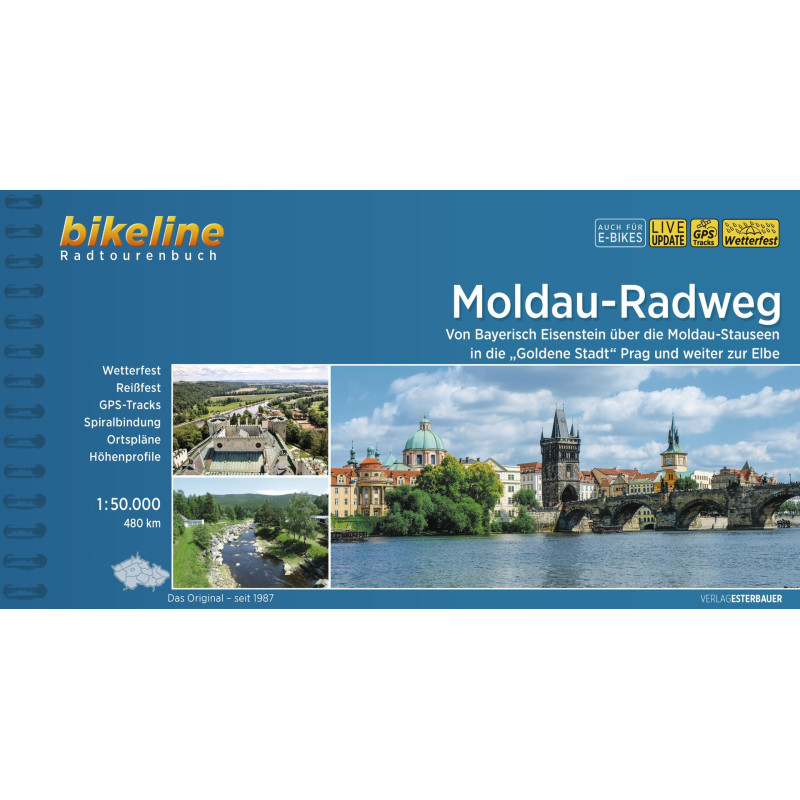 Moldau /Vltava Radweg cykloatlas