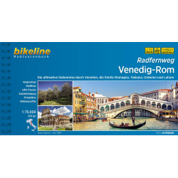 Venedig-Rom Radfernweg cykloatlas